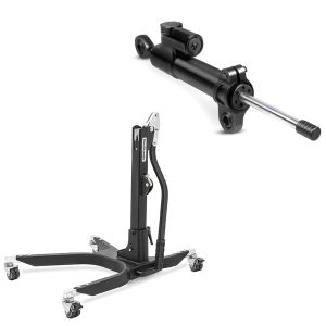 Set: Zentralständer Suzuki GSX-S 1000 15-21 schwarz Motorradheber ConStands Power-Classic + Lenkungsdämpfer für Suzuki GSX-S 1000 / F / S Katana Zaddox LD1 Stabilisator schwarz_1