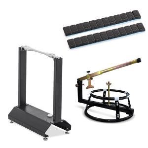 Set: Tyre Changer motorcycle ConStands WO-1 + Wheel balancer for motorcycle ConStands WU-1 black + Wheel balancing weights motorcycle ConStands tyres weights 2 pieces 12x5g black