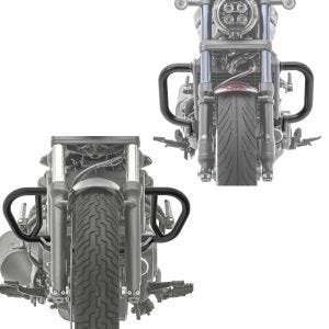 Set: Engine Guard compatible with Honda Rebel 1100 CMX 21-24 Craftride Highway crash bar PM3 with Engine Guard Highway crash bar HB2