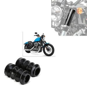 Set: Bellows rubber 39mm fits for + Upper Front fits fork Cover fits for Harley Davidson Sportster Forty-Eight 48 10-15 GC2