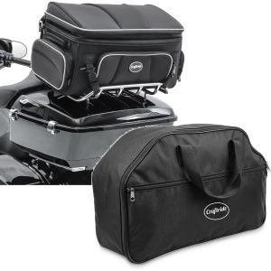 Set: Tail bag TT1 73Ltr + Inner Bag Liner compatible with chopper / custombikes Touring Pak 93-24