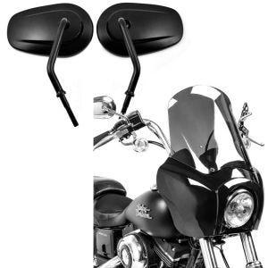 Set: Rear view Mirror + Fairing fits for Harley Davidson Dyna Low Rider / Street Bob MG5