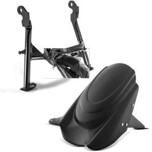 Set: Centre Stand + Rear hugger compatible with Kawasaki Versys 650 06-21 mudguard