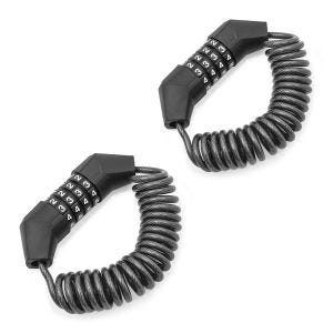 2x Helmet lock motorcycle / combination lock HS1 Tourtecs black Discount Set