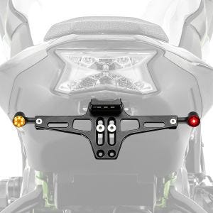 Set LED turn signals rear and brake light ECE + license plate holder universal Zaddox BP1