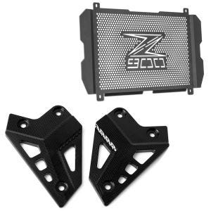 Heel guard protector compatible with Kawasaki Z 900 17-24 + radiator cover
