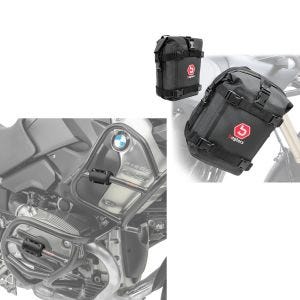 Crash bar protection 22-28mm + set crash bar bags 2x 6Ltr