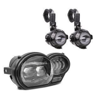 Set LED main headlight + LED auxiliary headlight MS1 compatible with BMW R 1200 GS /Adventure 04-12 Lumitecs
