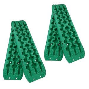 Set 2x Off Road Recovery Tracks Tred Recovery Boards universal one pair Vanit BB1 green