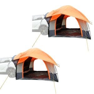 Set 2x rear tent car 1-2 persons Vanit awning tent car dome tent freestanding ME64 orange