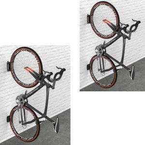 Set 2x Bicycle wall mount swivel Cranit Bicycle lift vertical FH1 black