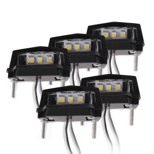 Set of 5 Number plate light LED Zaddox T1 License plate light for Motorcycle