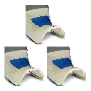 Set of 3 Gel-Pad XL for Motorcycle Seats 25x20x1,5 cm