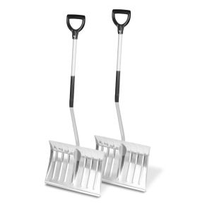 Set of 2 Snow shovel SR2 Divit snow clearer snow shovel aluminum silver