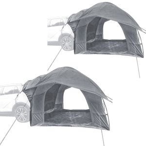 Set of 2 rear tents for cars 1-2 people Vanit awning car tent dome tent freestanding ME64 grey