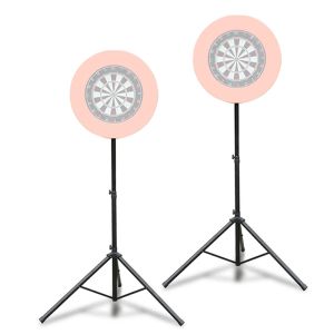 Set of 2 Dart stand height adjustable 140 - 195 cm Cranit tripod for dartboard PL38 black