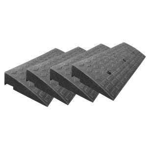 Set of 4 Curb ramp Vanit BR22 rubber ramp driveway 100cm