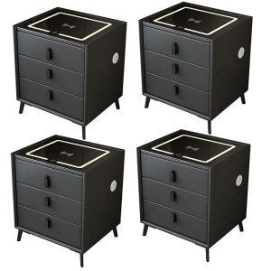 Set of 4 intelligent bedside tables Divit NT15 bedside tables with LED lighting and wireless charging