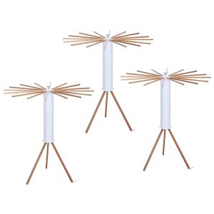 Set of 3 foldable clothes racks Divit WS17 clothes racks bamboo
