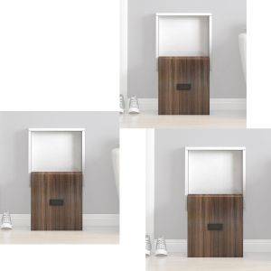 Set of 3 wall folding stools Divit WK11 shoe changing stools brown