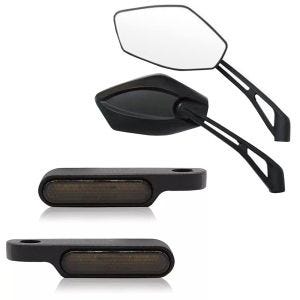 LED handlebar indicators suitable for Harley Davidson Softail models + mirrors with E-mark RSX4
