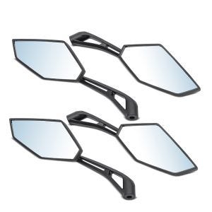 2x Motorcycle mirror with E-mark Zaddox RSX5 rear view mirror black