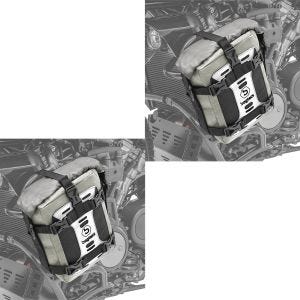 2x Crash bar bag Bagtecs S3G for motorbike protection bar waterproof 6L