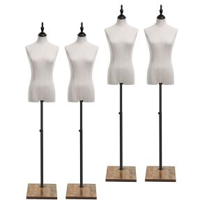 4x mannequin height adjustable Divit BK2189 dressmaker's dummy mannequin white Home