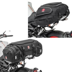 Set Motorcycle tail bag / Rear seat bag XR65 Bagtecs Volume 65L and Tail Bag X50 Rear 50Ltr