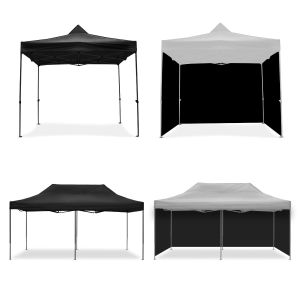 Pavillion 3x6m foldable Tourtecs for the racetrack + Pavillion 3x3m foldable + 4 Pavillon black walls foldable for Racing tent 3x6m + 4 Pavillon walls 3x3m black
