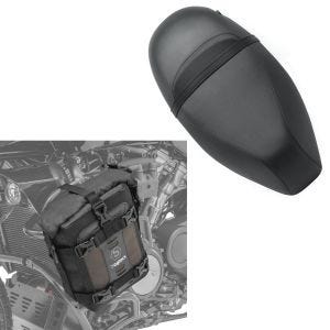 Set: Seat suitable for Piaggio Zip 50 100 125 Craftride SP4 seat complete + crash bar bag S3 suitable for crash bar 6L