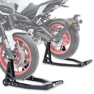 Set Front Wheel Paddock Stand Superlight-V + Rear Wheel Paddock Stand Superlight Racing ConStands