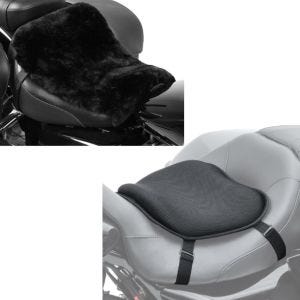 Set: Cushion Seat Pad Sheepskin Tourtecs 46x30 cm in + Gel Seat Pad Tourtecs L Comfort Seat universal in 