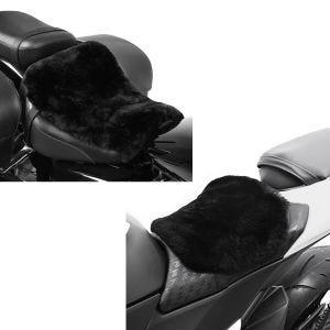Set: Cushion Seat Pad Sheepskin Tourtecs 46x30 cm in + Cushion Seat Pad Sheepskin Tourtecs, 22 x 29 cm