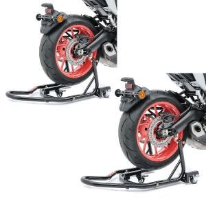 2x Dolly Rear Paddock Stand Mover II Racing black Discount Set
