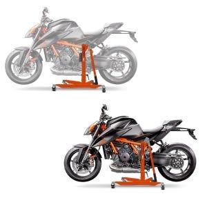 2x Central Stand compatible with KTM 1290 Super Duke R 20-23 orange Paddock Stand ConStands Power-Classic Discount Set