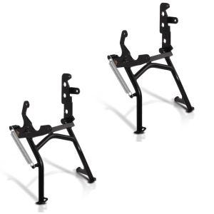 2x Centre Stand compatible with Kawasaki KLE 500 90-07 Center Stand ConStands in black Discount Set