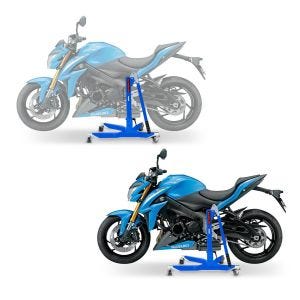 2x Zentralständer Suzuki GSX-S 1000 15-21 blau Motorradheber ConStands Power-Classic Spar-Set_1