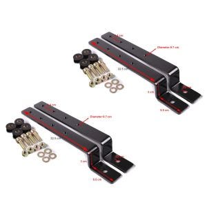 2x Mounting Brackets (single) for Custom Bike Hard Side Cases Craftride Discount Set
