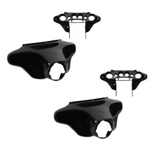 2x Batwing Fairing fits for Harley Davidson Street Glide 06-13 Craftride Inner and Outer black Set Discount