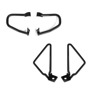 Set: Engine Guard compatible with Indian Scout/Sixty 15-21 + Saddlebag Support Brackets Universal 