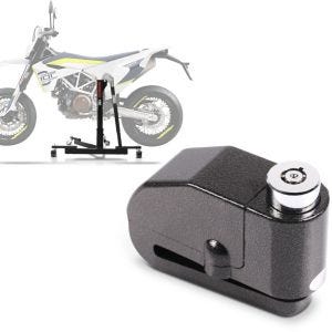 Set: Zentralständer Husqvarna 701 Supermoto 15-21 Motorradheber Power-Evo + Bremsscheibenschloss Alarm 120dB BS-Motoparts Diebstahlschutz schwarz_1