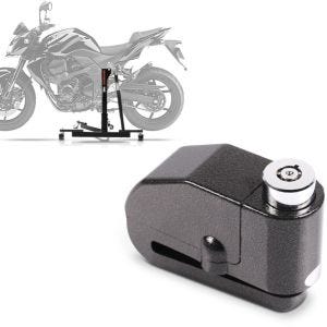 Set: Zentralständer Kawasaki Z 750 / R 07-12 Motorradheber Power-Evo + Bremsscheibenschloss Alarm 120dB BS-Motoparts Diebstahlschutz schwarz_1