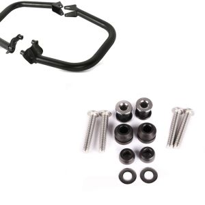 Set: Sturzbügel für Harley Street 750/ Rod 15-20 SR1 schwarz + Anbausatz Docking Hardware Kit für Harley Street 500/ 750 15-20_1