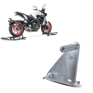 Set: Motorcycle Paddock Stand Set compatible with Kawasaki Z 650 Constands Rear and Front MV2 Dolly Mover + Adaptor for ConStands Power compatible with Kawasaki Ninja/ Z 650 17-24