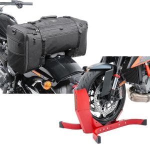 Set: Tail bag for Cruiser SQ1 Craftride 52L black + Front Paddock Stand for Cruiser EPR CB38980