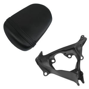 Set: Soziussitz für Suzuki GSX-R 750 / 600 08-10 Beifahrersitz schwarz + Verkleidungshalter für Suzuki GSX-R 750 / 600 08-10 Verkleidungshalterung_1