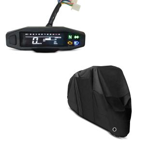 Set: Digital Tachometer für Husqvarna 701 Enduro / Supermoto Zaddox SM22 + Abdeckplane Husqvarna 701 Enduro / Supermoto  FS 450 Craftride XL in schwarz_1