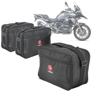Set Vario side case inner bags MV1 + Vario top case inner bag MV3 suitable for BMW R 1200 GS / Adventure 04-12 Bagtecs black