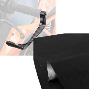 Set: Motorcycle Lever Guard Brake and Clutch Handguard Protection Zaddox X6 Black + Tourtecs Motorcycle seat leather anti-slip black